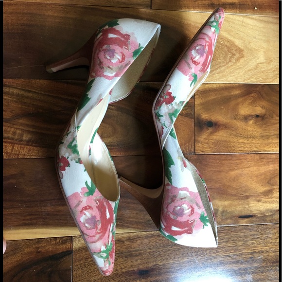 Talbots NEW Floral heels - Picture 4 of 5